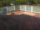 Ipe with white vinyl rails
